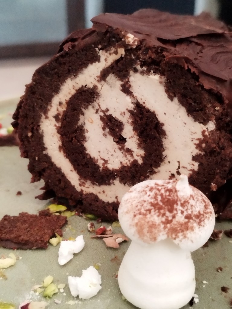 bûche tronc d'arbre chocolat clémentine