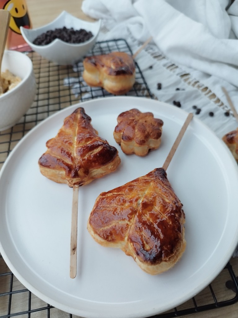 galettes des rois façon sucettes à la banane et aux pépites de chocolat