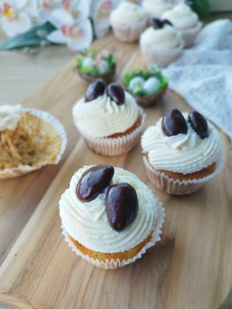 carrot cakes de Pâques façon cupcakes