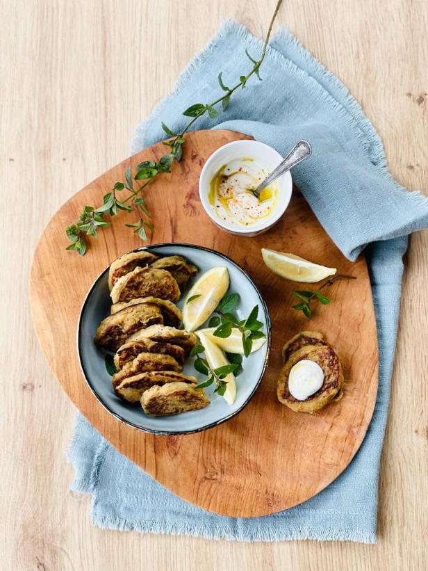 Galettes de pois chiches miel-cumin