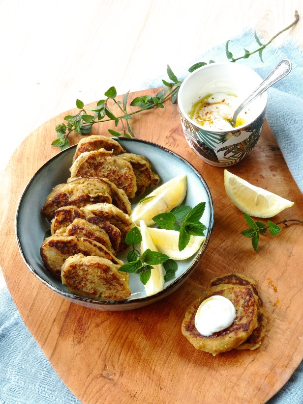 Galettes de pois chiches miel-cumin